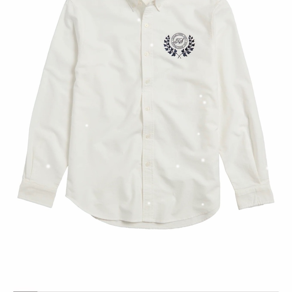 Taylor Swift CREST WHITE OXFORD SHIRT